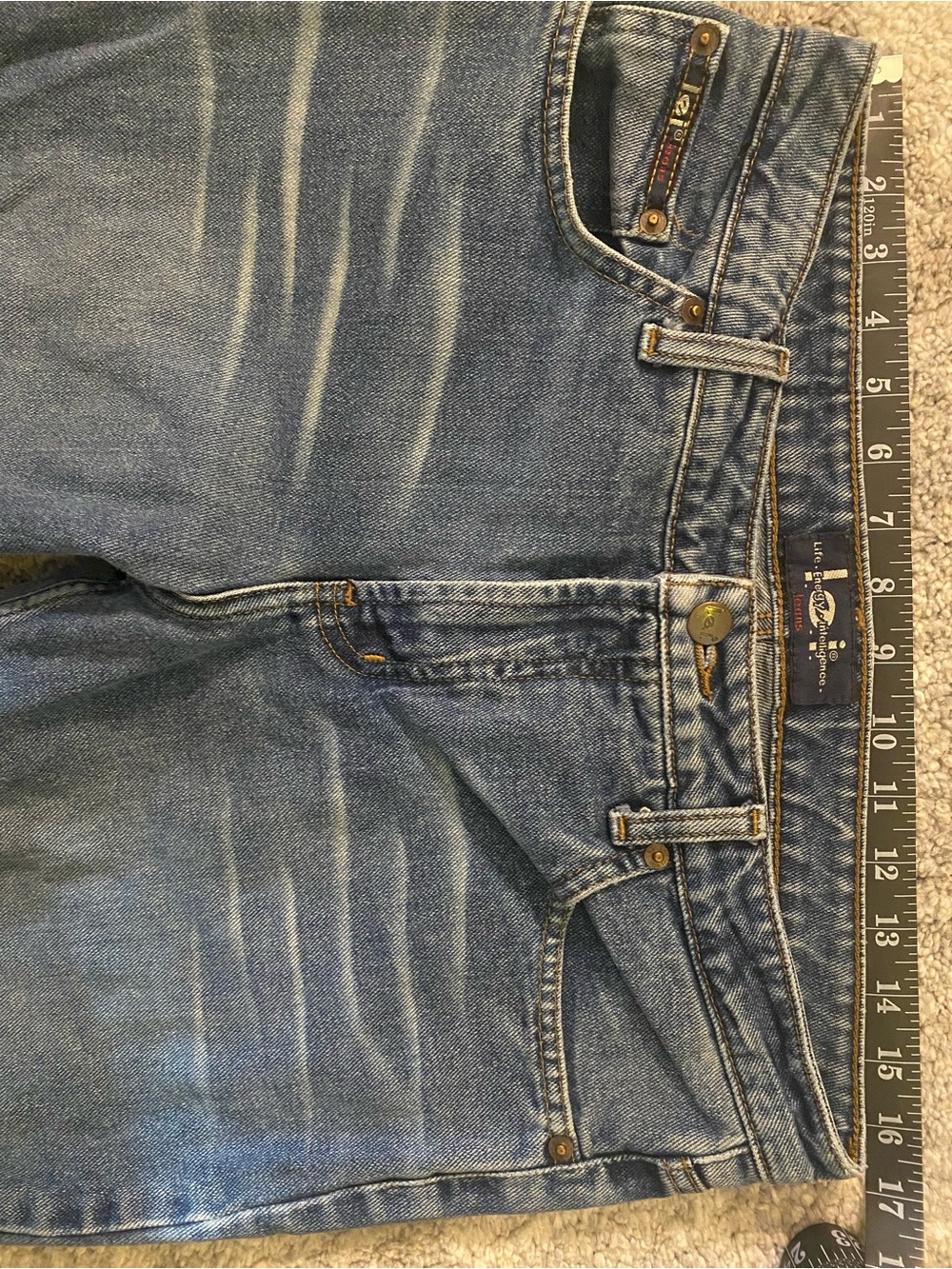L.E.I. 90’s Y2K Flare Jeans Size 13 - Picture 3 of 6
